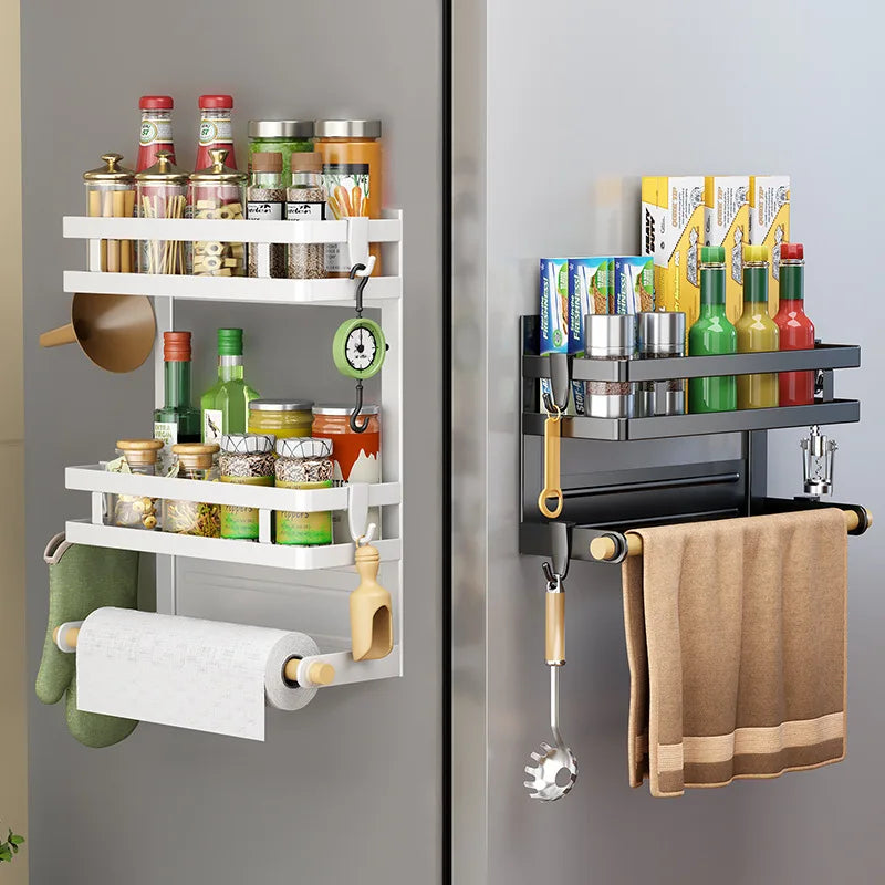 Kitchen Storage Organiser/Shelf - 2 or 3 Layers, Towel Holder, Side Mount, Rack Home Kitchen Organization