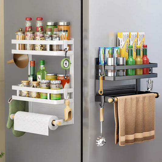 Kitchen Storage Organiser/Shelf - 2 or 3 Layers, Towel Holder, Side Mount, Rack Home Kitchen Organization