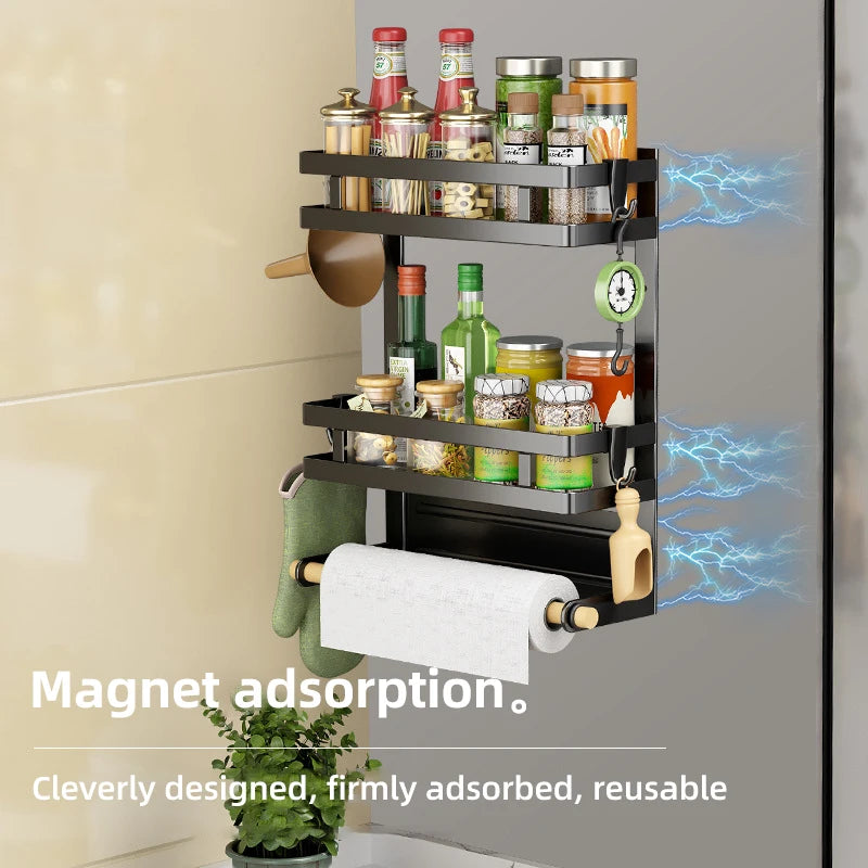 Kitchen Storage Organiser/Shelf - 2 or 3 Layers, Towel Holder, Side Mount, Rack Home Kitchen Organization