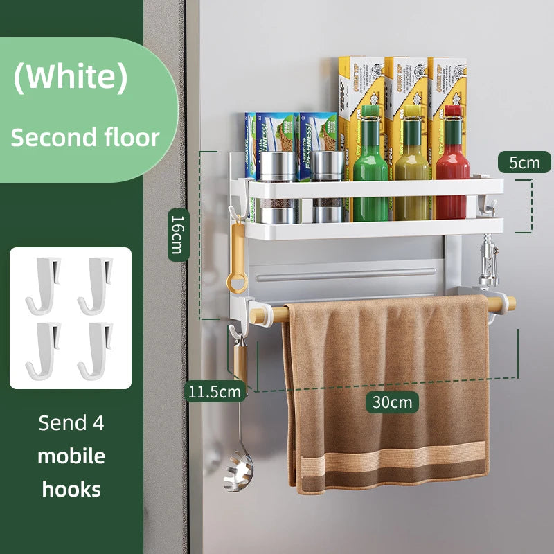 Kitchen Storage Organiser/Shelf - 2 or 3 Layers, Towel Holder, Side Mount, Rack Home Kitchen Organization